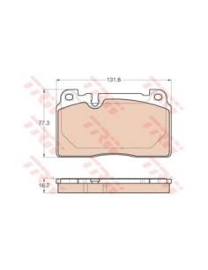 TRW PASTIGLIE FRENO GDB1974