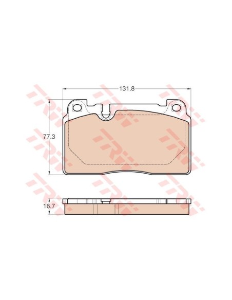 TRW PASTIGLIE FRENO GDB1974