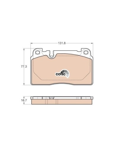 TRW PASTIGLIE FRENO GDB1974