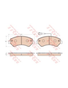 TRW PASTIGLIE FRENO GDB1982