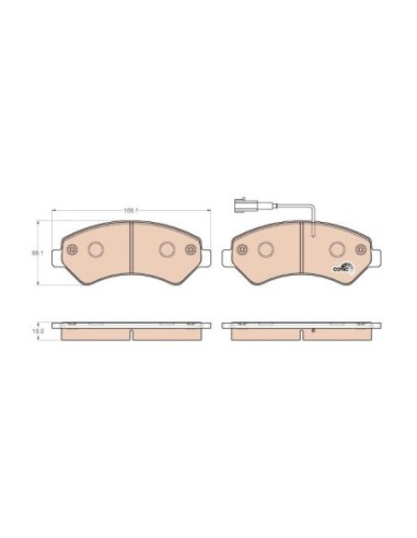 TRW PASTIGLIE FRENO GDB1982