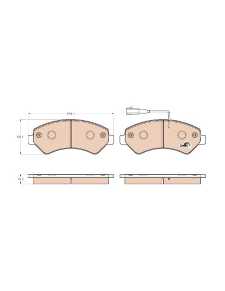 TRW PASTIGLIE FRENO GDB1982