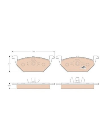 TRW PASTIGLIE FRENO GDB1984