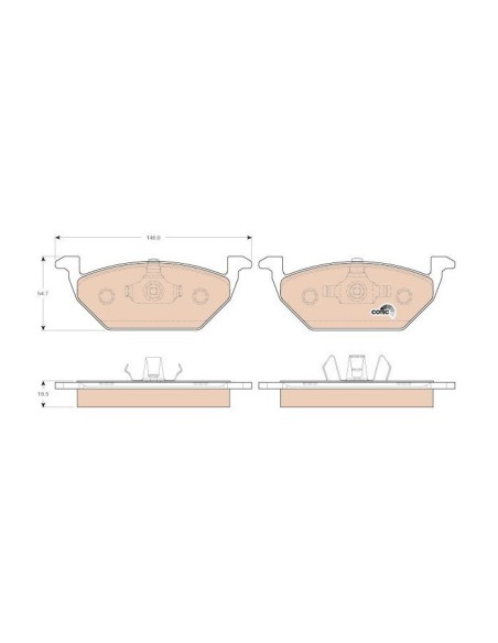 TRW PASTIGLIE FRENO GDB1984