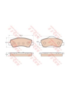 TRW PASTIGLIE FRENO GDB1992