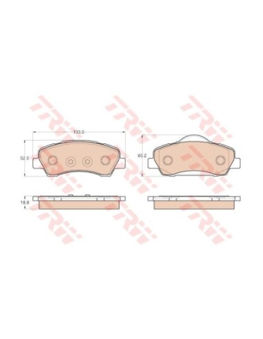 TRW PASTIGLIE FRENO GDB1992