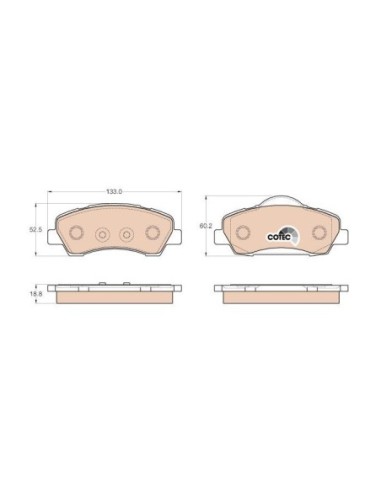 TRW PASTIGLIE FRENO GDB1992