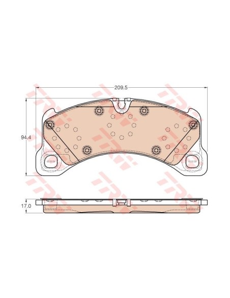 TRW PASTIGLIE FRENO GDB2004