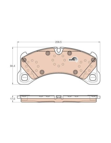 TRW PASTIGLIE FRENO GDB2004