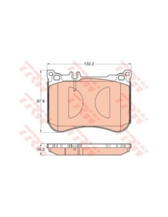 TRW PASTIGLIE FRENO GDB2019