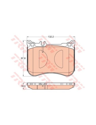 TRW PASTIGLIE FRENO GDB2019