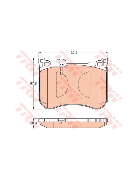 TRW PASTIGLIE FRENO GDB2019