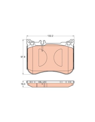 TRW PASTIGLIE FRENO GDB2019