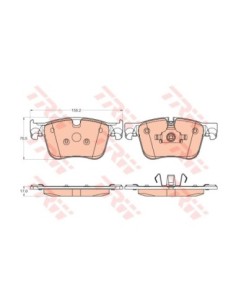 TRW PASTIGLIE FRENO GDB2035