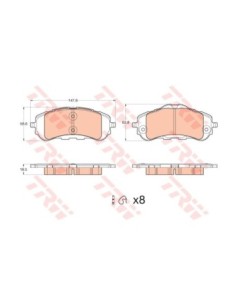 TRW PASTIGLIE FRENO GDB2044