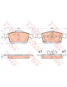 TRW PASTIGLIE FRENO GDB2060
