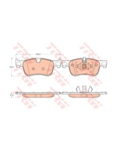 TRW PASTIGLIE FRENO GDB2062