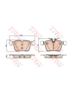 TRW PASTIGLIE FRENO GDB2071
