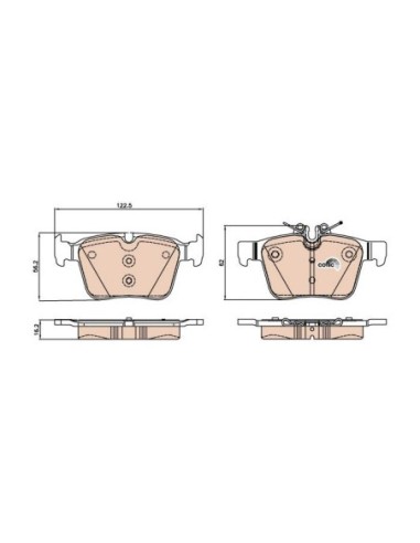 TRW PASTIGLIE FRENO GDB2071