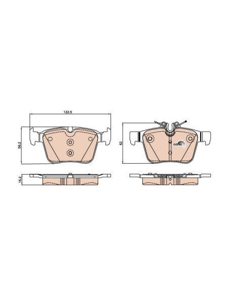 TRW PASTIGLIE FRENO GDB2071