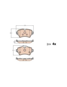 TRW PASTIGLIE FRENO GDB2087 2
