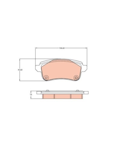 TRW PASTIGLIE FRENO GDB2136