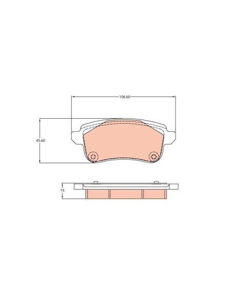 TRW PASTIGLIE FRENO GDB2136