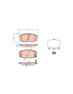 TRW PASTIGLIE FRENO GDB2192 2