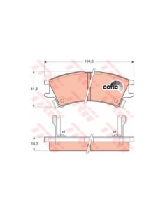 TRW PASTIGLIE FRENO GDB3165