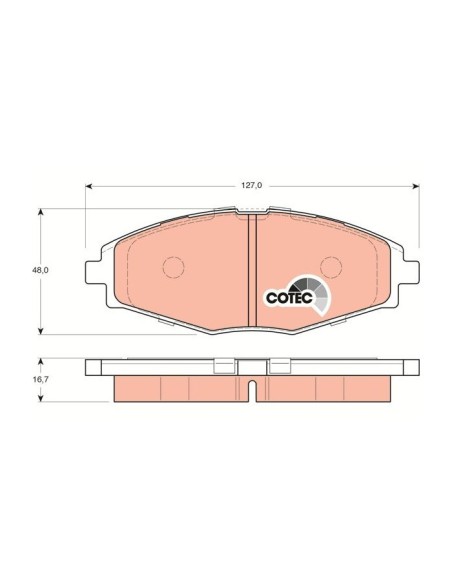 TRW PASTIGLIE FRENO GDB3195