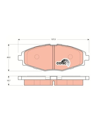 TRW PASTIGLIE FRENO GDB3195