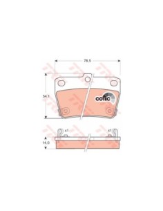 TRW PASTIGLIE FRENO GDB3279