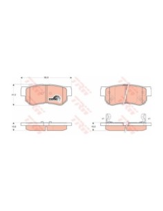 TRW PASTIGLIE FRENO GDB3284