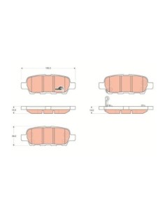 TRW PASTIGLIE FRENO GDB3294 2