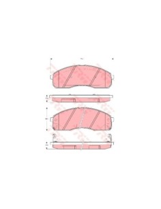 TRW PASTIGLIE FRENO GDB3301