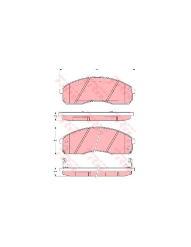 TRW PASTIGLIE FRENO GDB3301