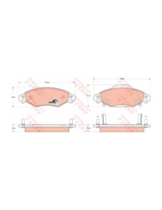 TRW PASTIGLIE FRENO GDB3324