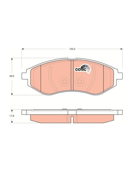 TRW PASTIGLIE FRENO GDB3330