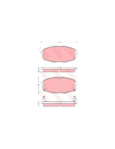 TRW PASTIGLIE FRENO GDB3342