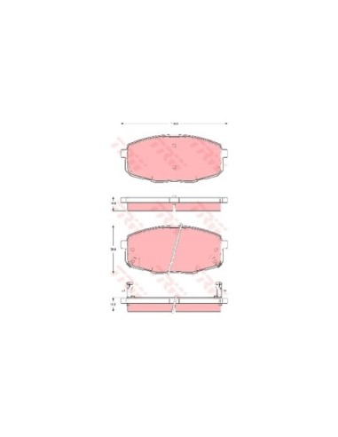 TRW PASTIGLIE FRENO GDB3342