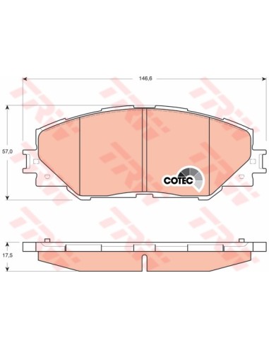TRW PASTIGLIE FRENO GDB3424