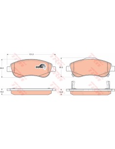 TRW PASTIGLIE FRENO GDB3445