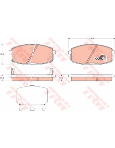 TRW PASTIGLIE FRENO GDB3450