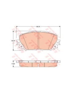 TRW PASTIGLIE FRENO GDB3460