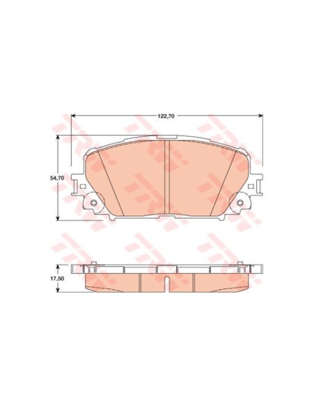 TRW PASTIGLIE FRENO GDB3460