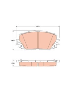 TRW PASTIGLIE FRENO GDB3460 2