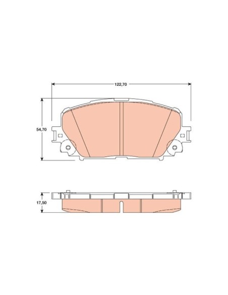 TRW PASTIGLIE FRENO GDB3460