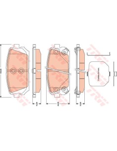 TRW PASTIGLIE FRENO GDB3462