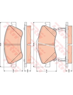 TRW PASTIGLIE FRENO GDB3481