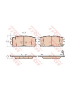 TRW PASTIGLIE FRENO GDB3566